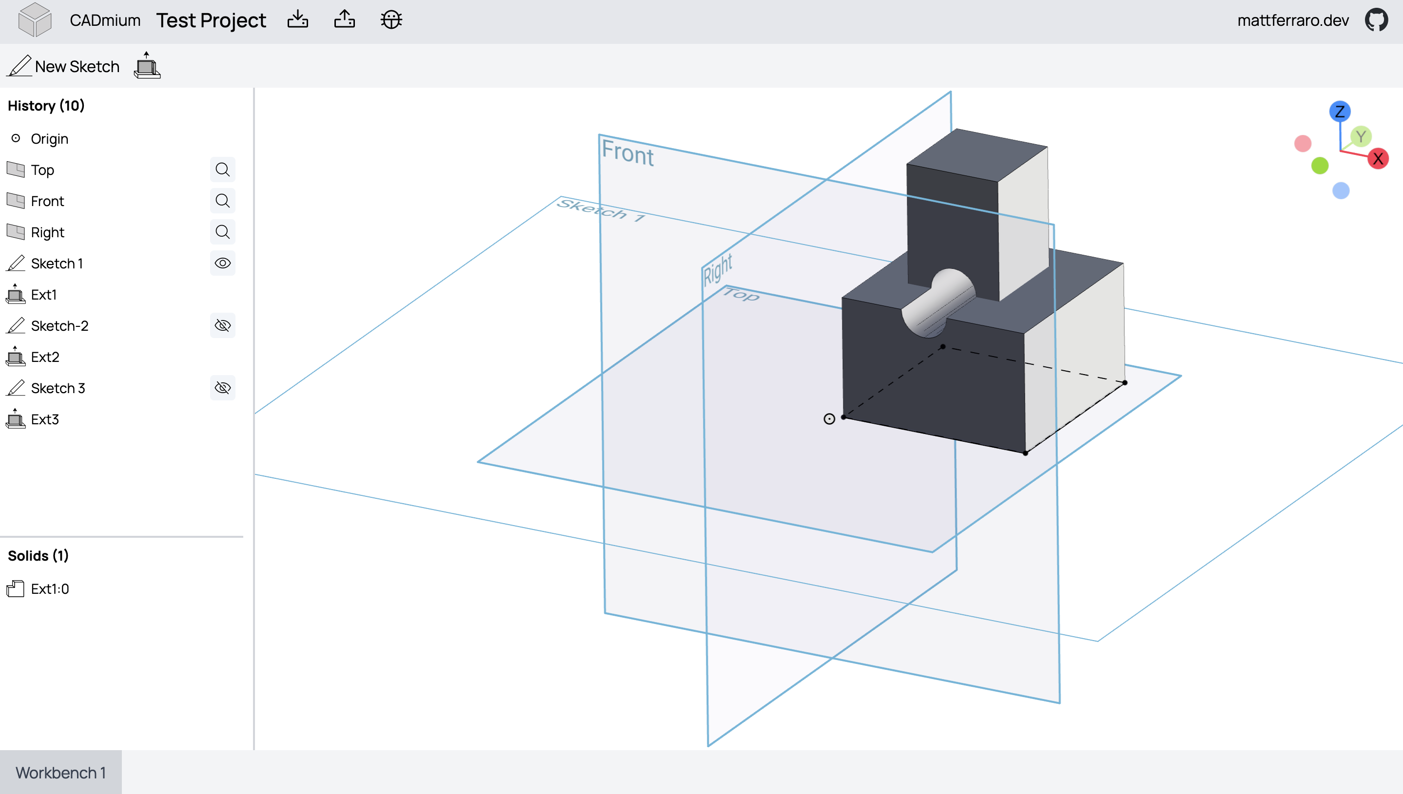 A screenshot of CADmium